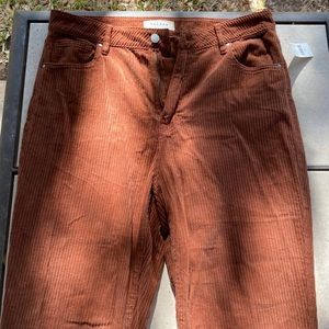 PACSUN Corduroy Burnt Orange Mom Jeans